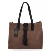 GEANȚĂ DE DAMĂ shopper bag Hernan maro pământiu HB0192-1